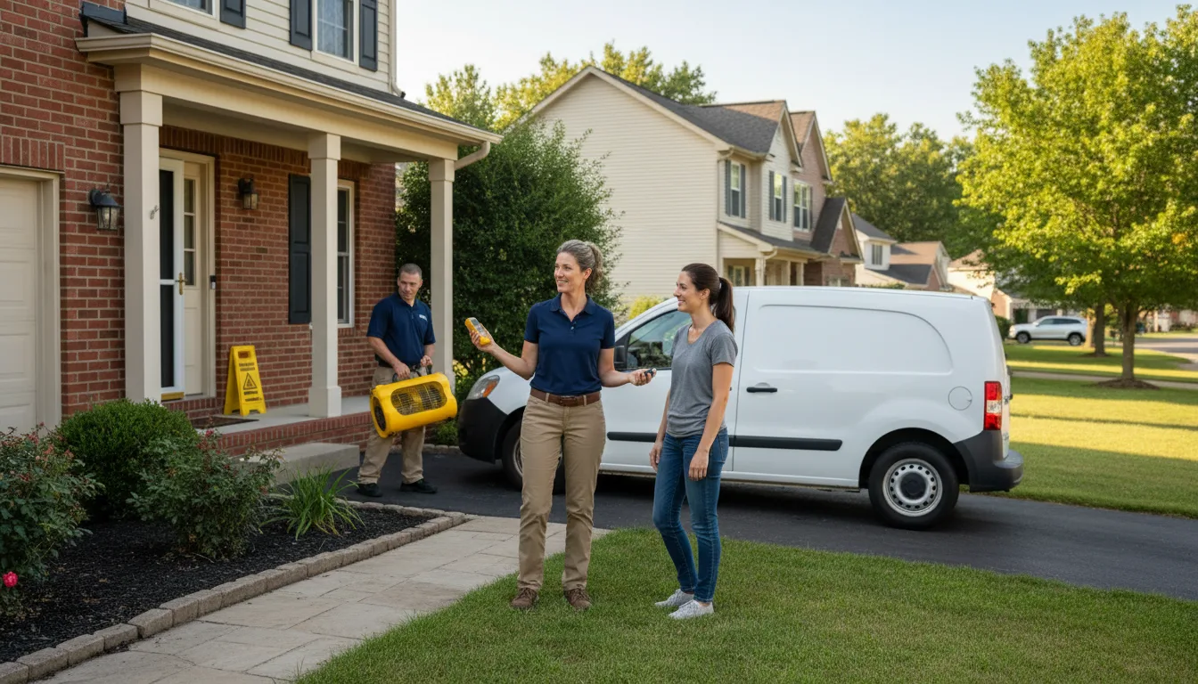 Residential water damage restoration in West Newfield, ME